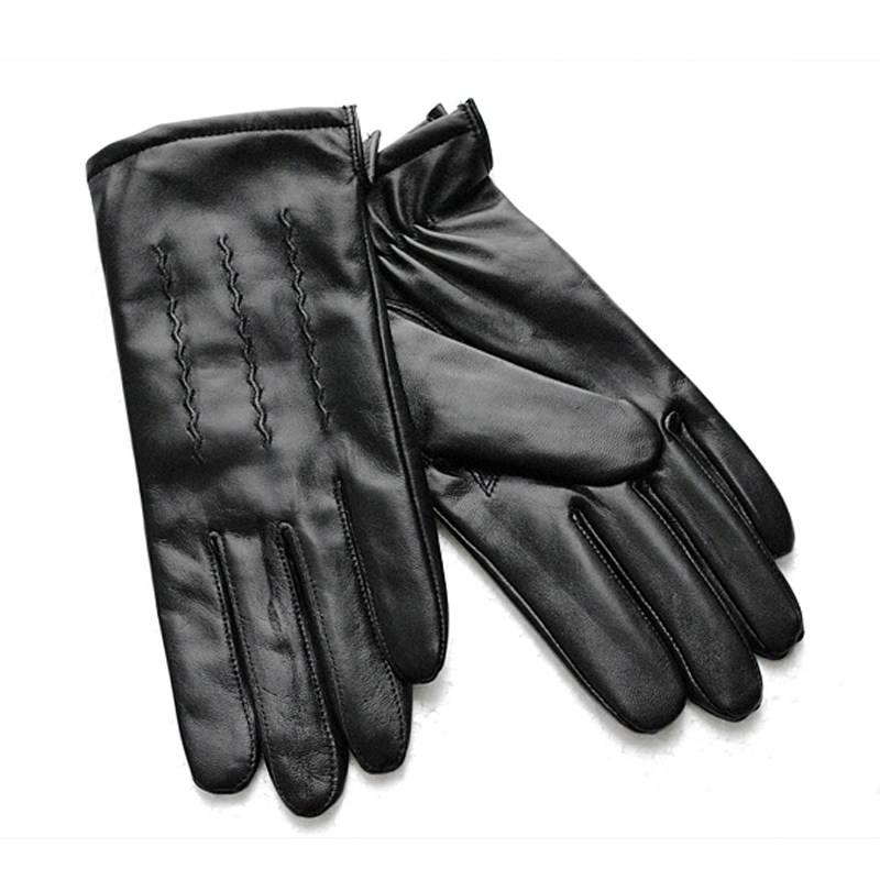 真皮加厚男士机车防水军迷手套