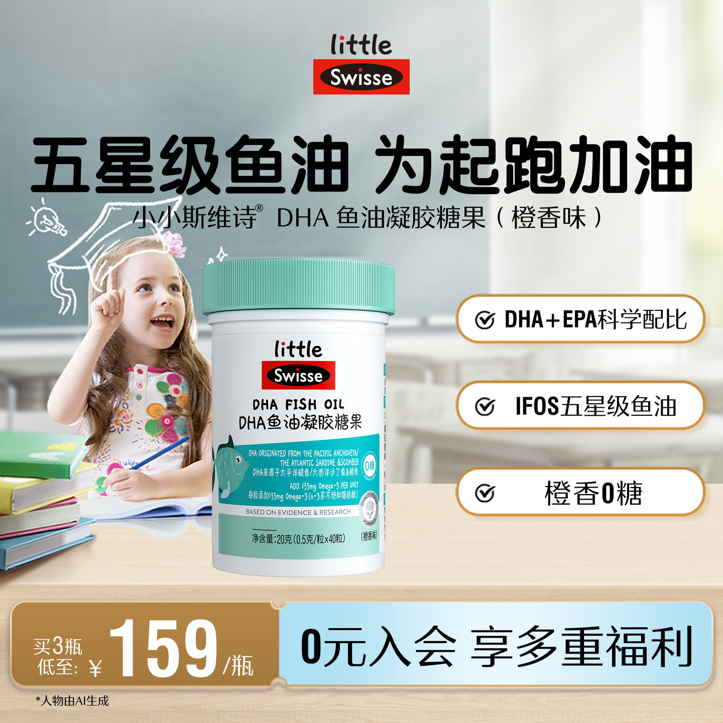 swisse斯维诗儿童鱼油图片