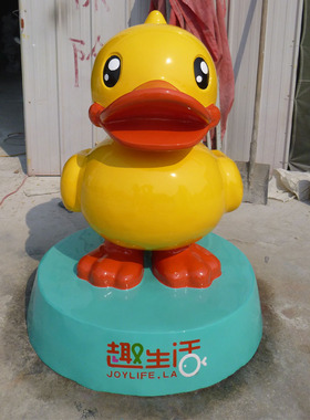 玻璃钢卡通模型公园可爱风摆件