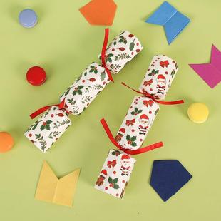 新款创意圣诞卡通糖果拉炮节日纸制纸帽LOGO印刷派对拉炮整箱包装