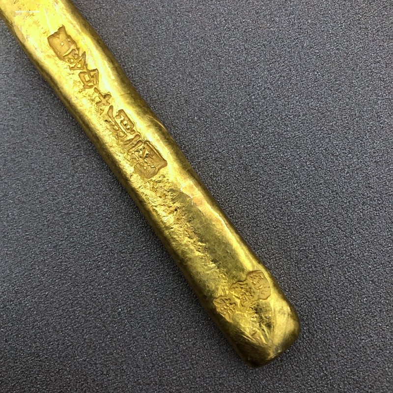 新款小黄鱼古代金条钱币金元宝金块金砖金币仿古黄铜把玩仿真古_虎窝淘