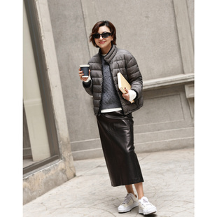 ise“chill 通勤”立领短款排骨鸭绒休闲通勤羽绒服P2541258