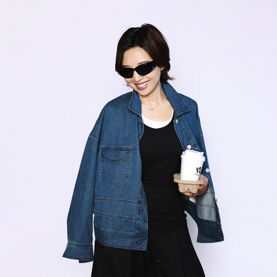 ise“丹宁派对”100%棉复古水洗牛仔宽松休闲外套NAAS0203