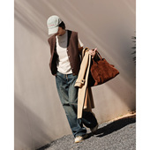 Luxury ise Daily 系列羊毛复古老钱马甲背心P2530010