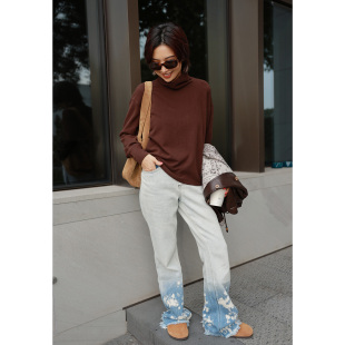 宽松高领绵羊毛内搭百搭长袖 通勤 T恤K2540919A chill ise