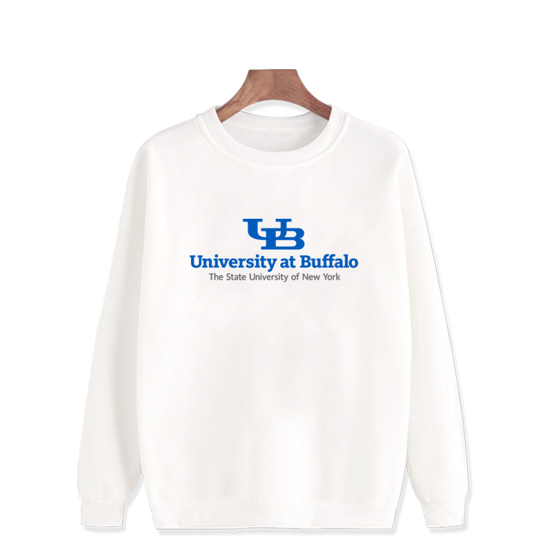 university at buffalo纽约州立水牛城大学校服留学生加绒卫衣