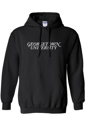 Georgetown University美国乔治城大学校服冬季加绒连帽卫衣外套