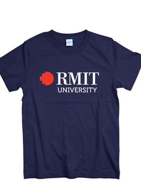 RMIT墨尔本皇家理工大学T恤留学生纪念品短袖夏季宽松青少年校服