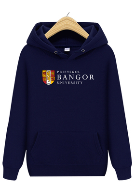Bangor英国班戈大学卫衣校服英伦风冬季拉绒加厚连帽衫班服外套