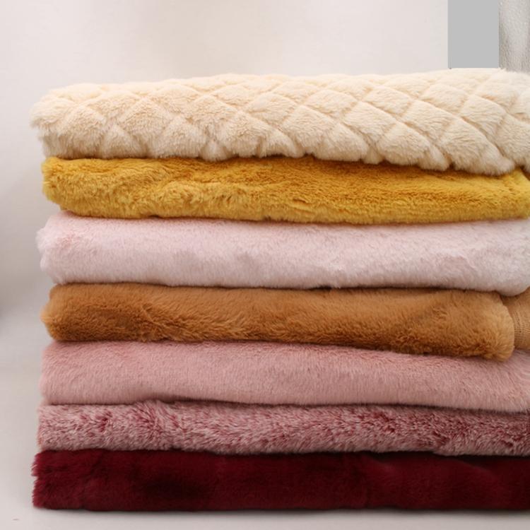 加密加厚防獭兔毛绒布料外套帽子围巾里衬手工娃娃玩偶diy面料