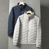 轻盈保暖 品牌撤柜秋冬百搭休闲立领轻便休闲羽绒服 高蓬松90绒