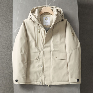 800蓬95绒+石墨烯内里！品牌撤柜冬装连帽休闲防风防水保暖羽绒服