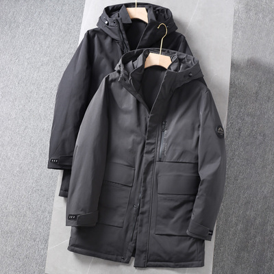 高蓬松85绒羽绒服加厚保暖中长款