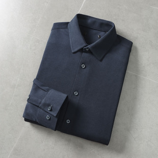 绒感亲肤！无痕免烫！品牌撤柜双面绒长袖保暖衬衫男商务休闲衬衣