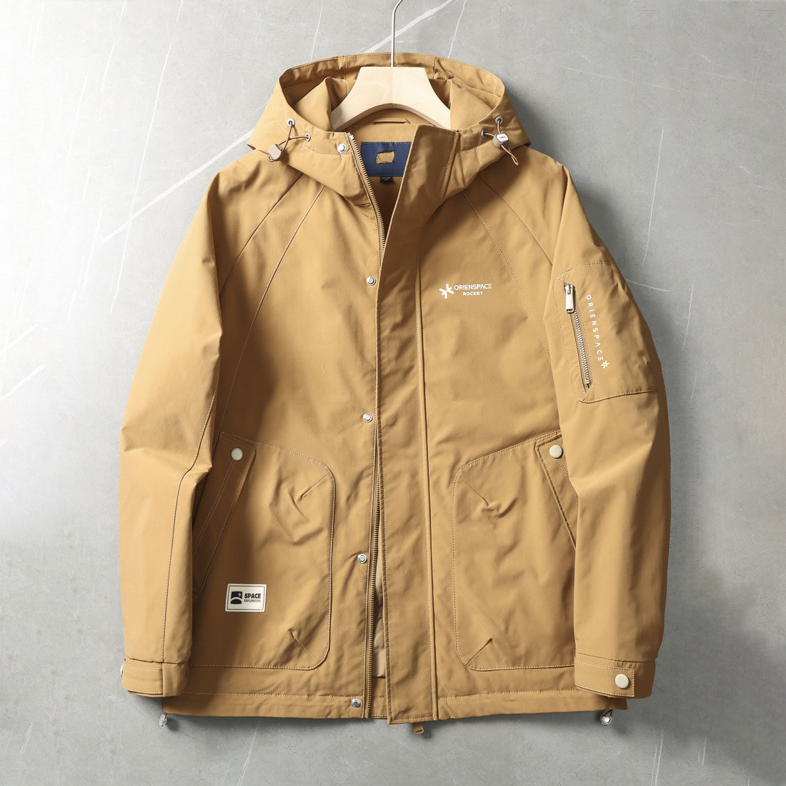 羊毛聚能棉+轻盈保暖！品牌撤柜春秋夹克男休闲连帽加厚工装外套,男装,夹克,淘宝优惠券,粉丝福利购,淘宝优惠卷