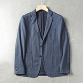 外套男商务通勤休闲西服上衣 品牌撤柜西装 细腻柔软 抗皱易打理