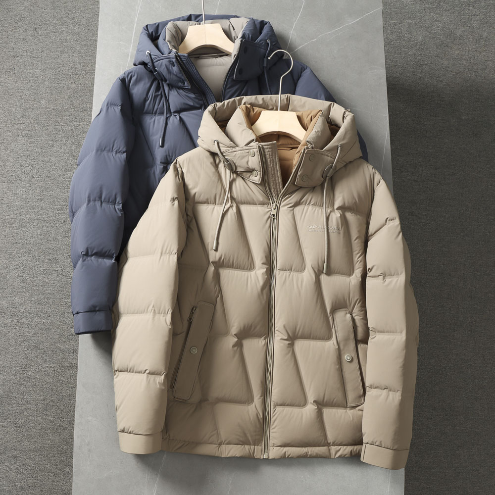 高蓬松抗寒+压胶充绒！品牌撤柜防水保暖脱卸连帽休闲鹅绒服外套
