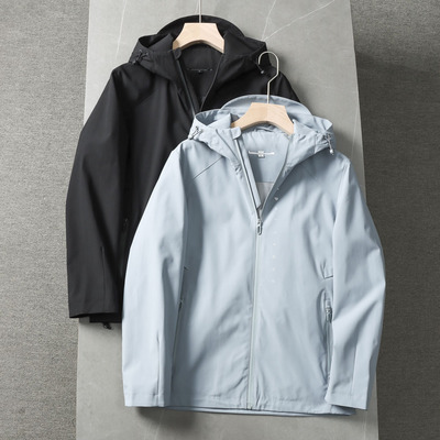 防水透气+立体剪裁！品牌撤柜户外功能性连帽软壳冲锋衣夹克外套
