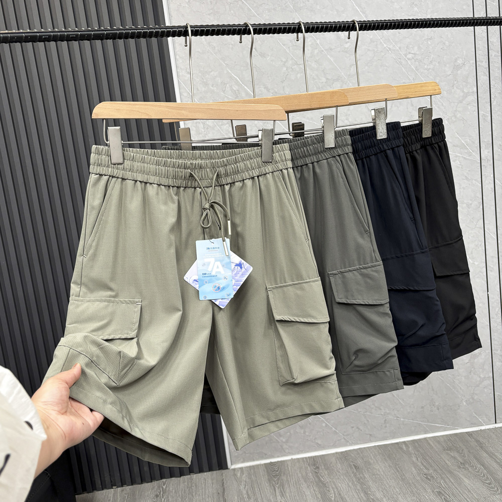 夏季工装速干五分裤男士加大码