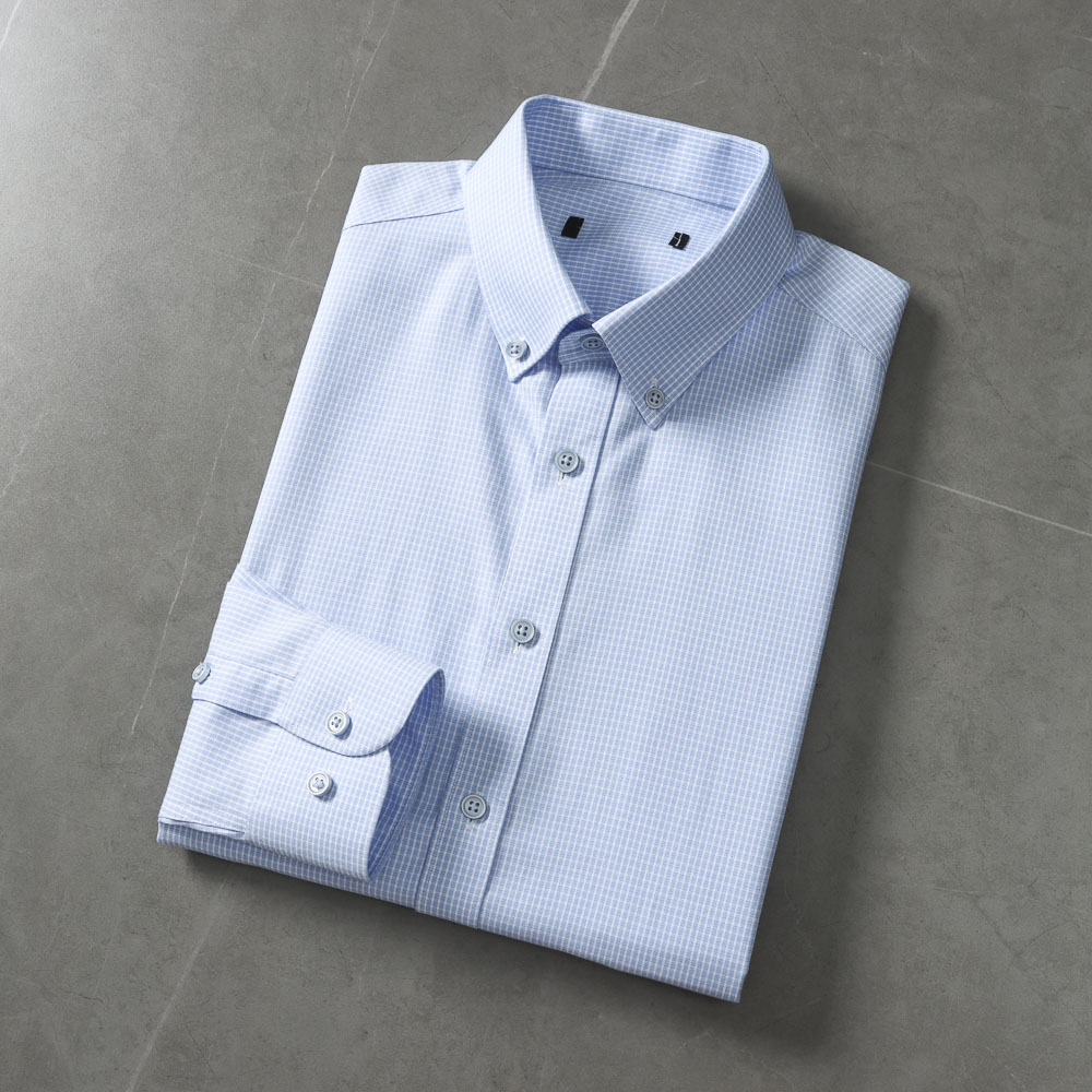 100棉吸收透气品牌免烫衬衫