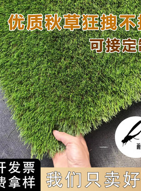 仿真地毯草坪秋草枯草楼顶隔热降噪人造假草皮露台庭院花园装饰