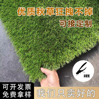 仿真地毯草坪秋草枯草楼顶隔热降噪人造假草皮露台庭院花园装饰
