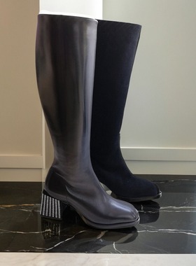 皇冠专柜正品Roberta诺贝达女鞋RA227537冬款舒适高筒冬靴时装靴