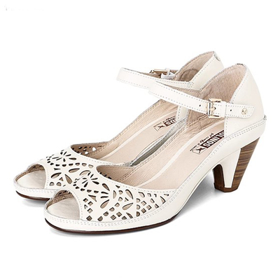 Pikolinos派高雁高跟牛皮鱼嘴