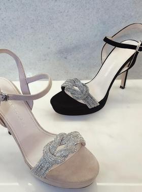 皇冠专柜正品Roberta诺贝达女鞋RM07247夏季新款水钻饰扣凉鞋