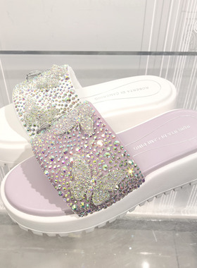 皇冠专柜正品Roberta诺贝达女鞋RM257503 25夏款防水台沙滩凉拖