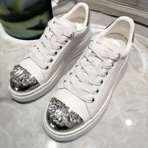 诺贝达小白鞋休闲水钻女鞋