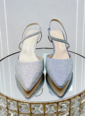 皇冠专柜正品Roberta诺贝达女鞋RM98105女鞋宴会风水钻鞋凉鞋