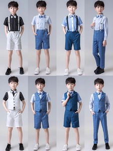 男童礼服套装夏季帅气英伦风主持人小孩花童西装男宝西服演出服装