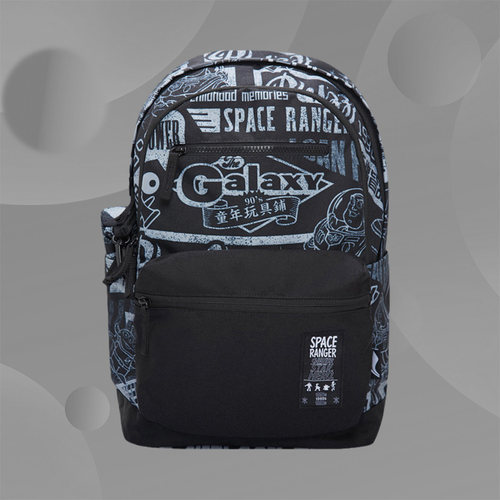 正品李宁X玩具总动员男女同款时尚运动休闲双肩背包ABSS343