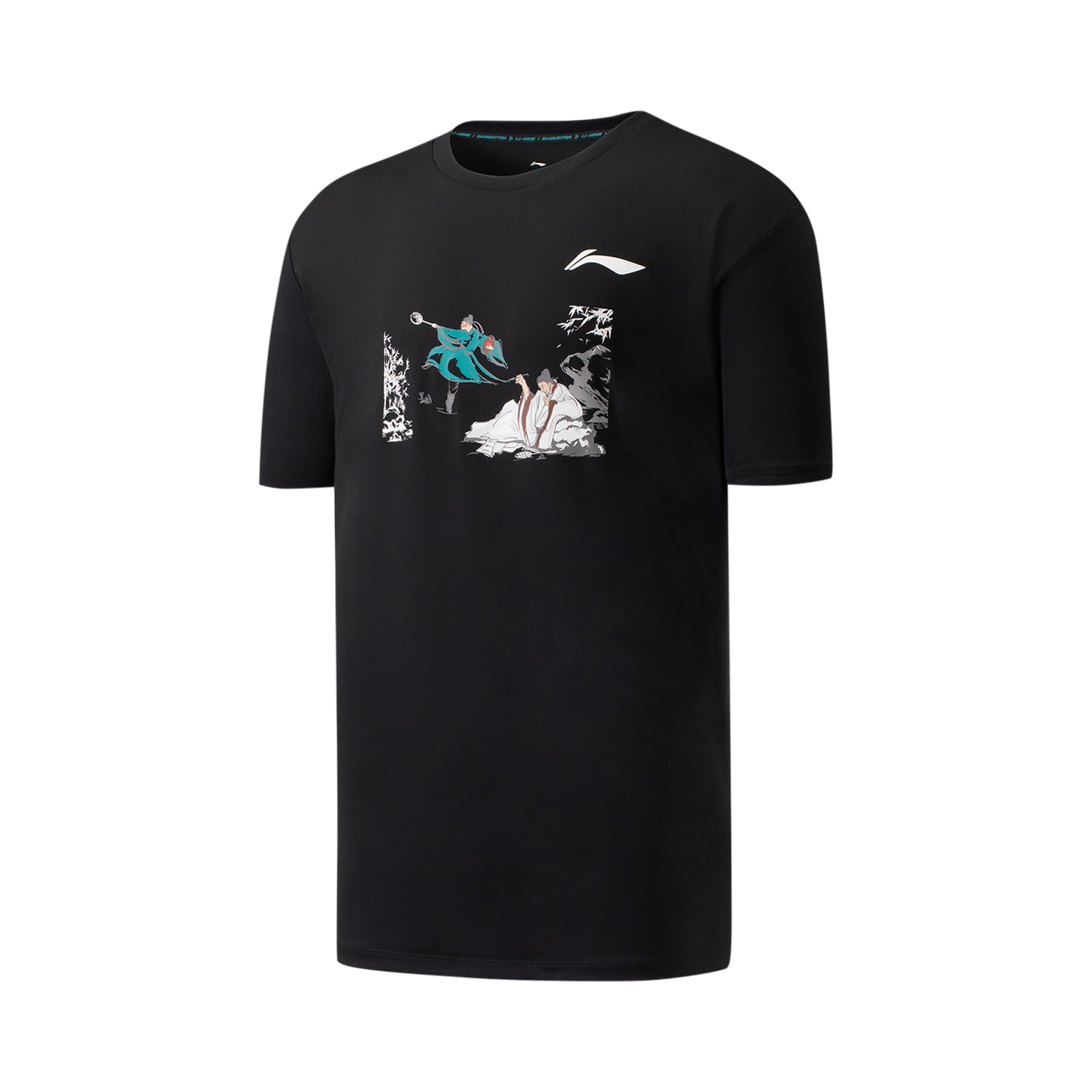 李宁正品男女短袖纪念文化衫