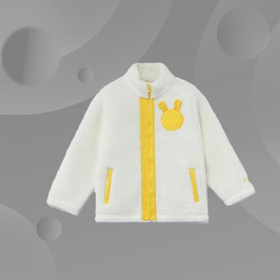 李宁女童绒衣秋冬女小童加绒加厚运动外套拉链卫衣 YFDR351