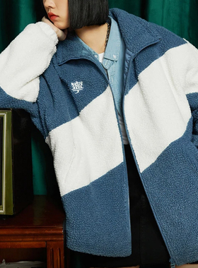 李宁棉服女秋冬摇粒绒女装拼接保暖外套女立领刺绣运动服AFMR494