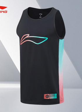 Lining/李宁正品新款篮球系列男子休闲宽松透气无袖背心AVST077
