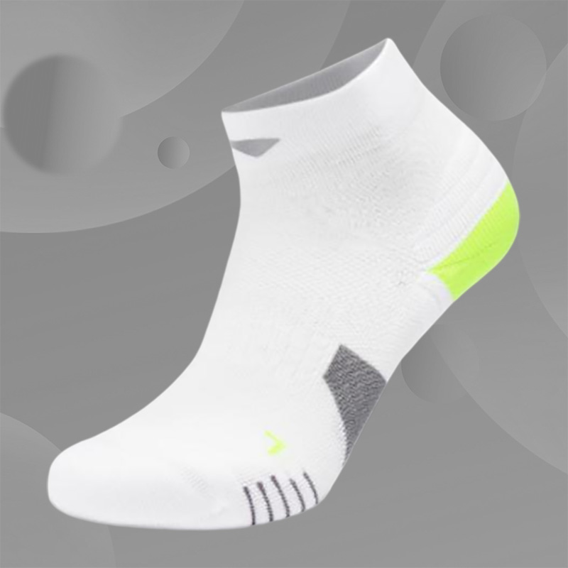 Lining/李宁正品新款跑步系列男女同款透气舒适短筒运动袜AWST103