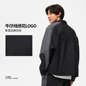 Lining 运动潮流系列男子复古休闲宽松运动外套AFDU017 李宁正品