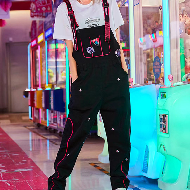 李宁梭织宽松休闲裤新款联名