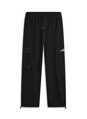Lining/李宁正品冬季男子滑板系列直筒宽松舒适潮流运动裤AKLT951
