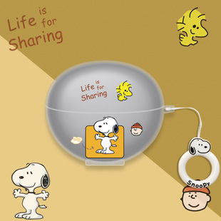 适用小度G108青春版耳机壳透明新款XIAODU小度g108青春版耳夹式蓝