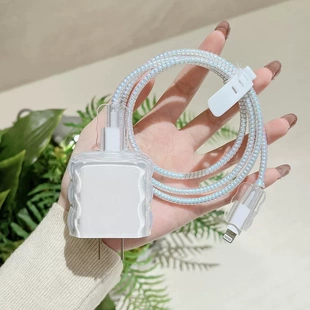 适用苹果macbookair笔记本电脑充电器保护套数据线m4/m5/13英寸15