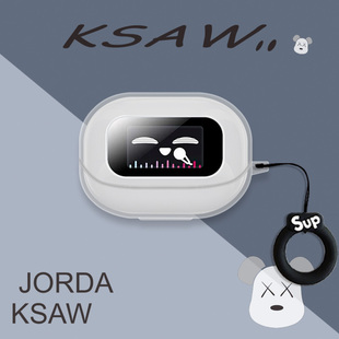 适用绿联S6Magic蓝牙耳机保护套t6magic挂绳绿联H6magic耳机壳透明新款 HiTune防摔触屏T6M软男女卡通可爱H6m