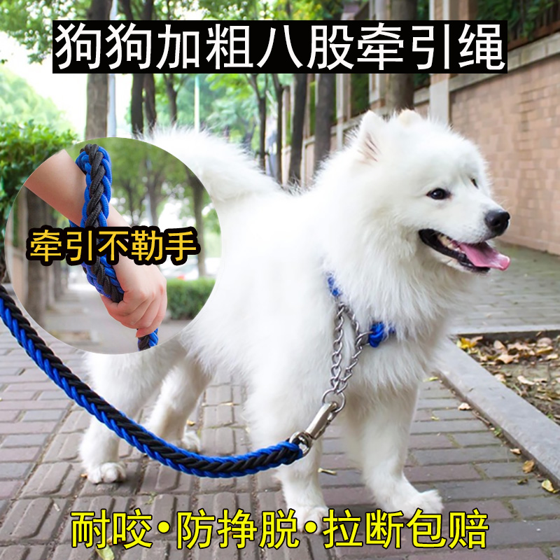 背心式牵引绳大型犬马犬脖套伸缩柯基狗链防脱金毛法斗中小型狗绳