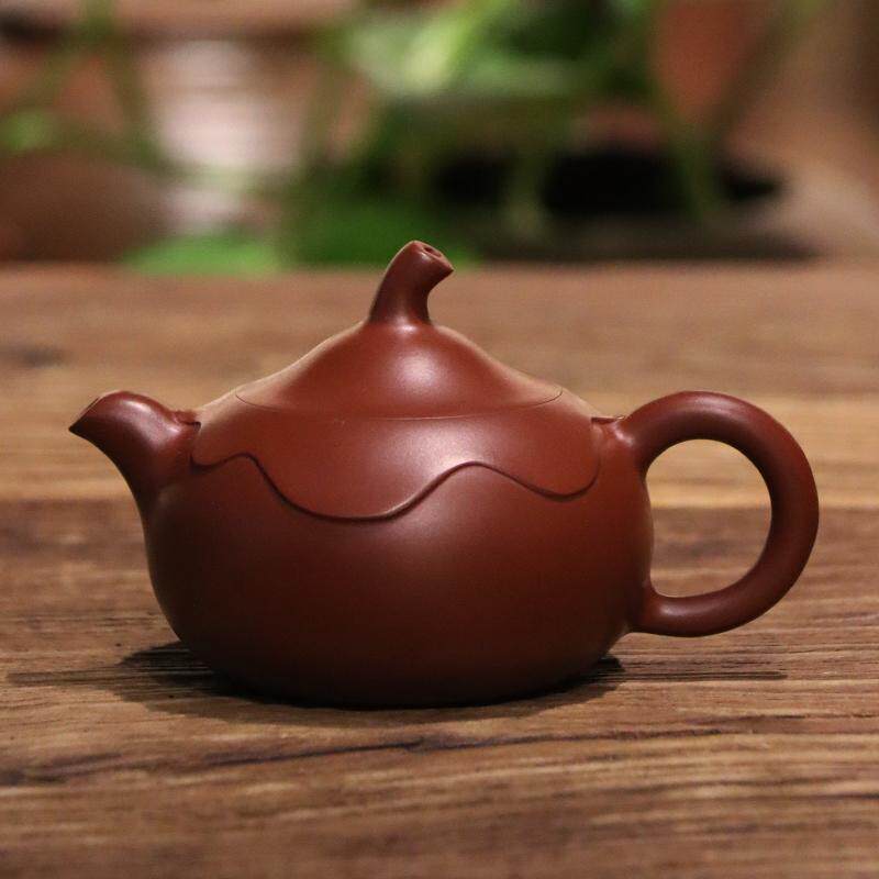 吴洁敏【荷裳壶】家用纯手工原矿紫砂壶日式薄胎功夫茶具泡茶壶
