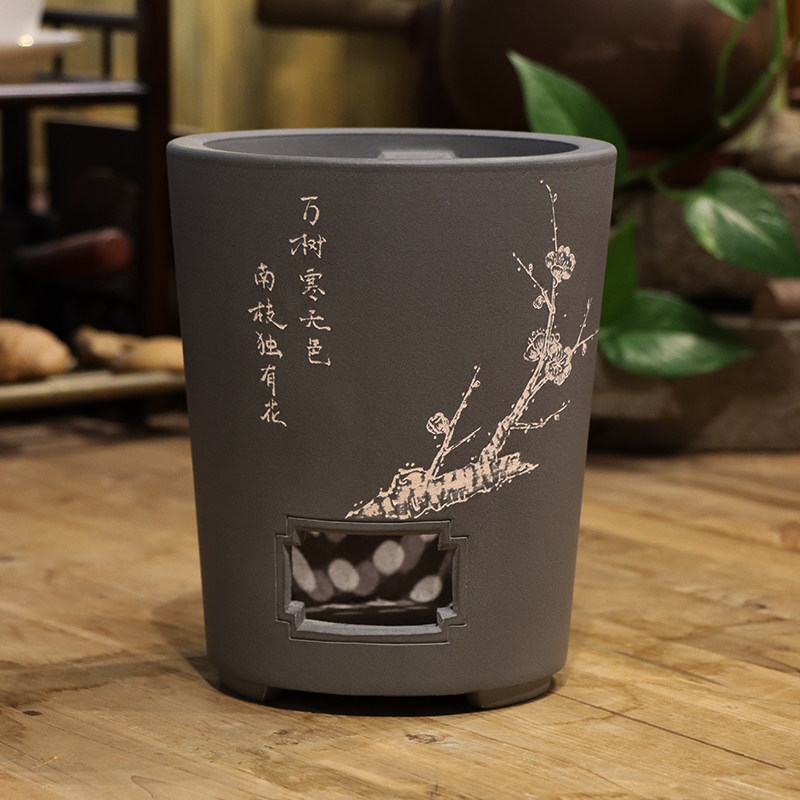 【梅花炭炉】柴烧纯手工家用禅意烧水炉户外围炉煮茶老式养生碳炉