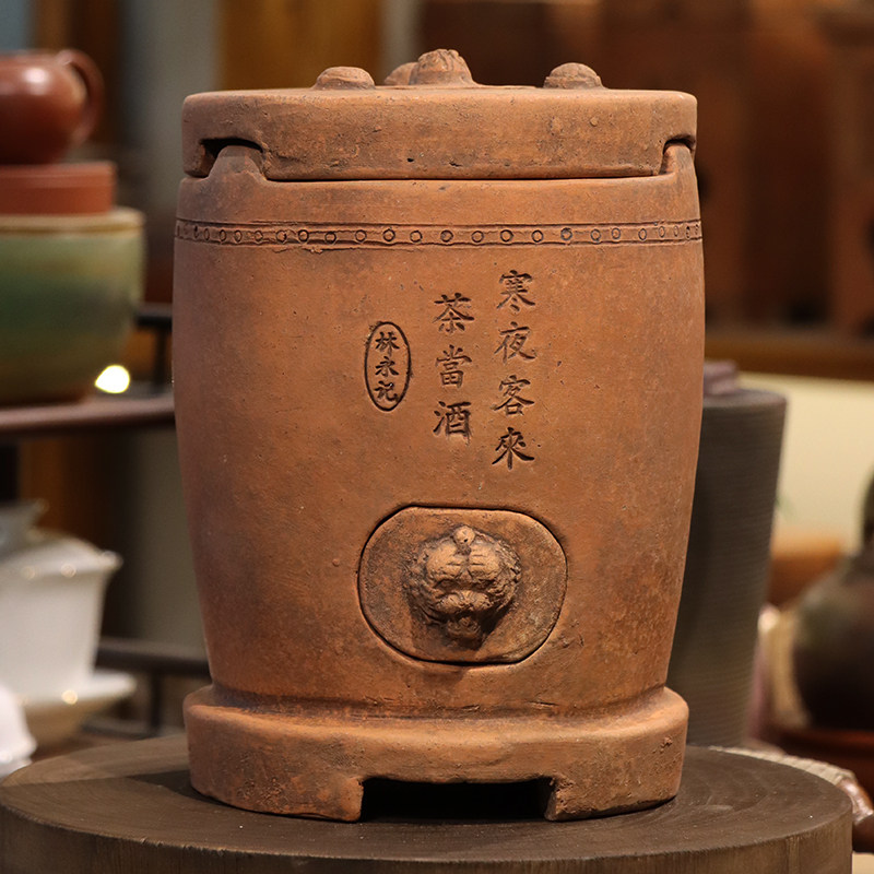 【老式炭炉】潮汕红泥炭炉煮茶烧水养生家用户外泡茶陶壶中式碳炉