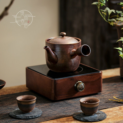 大容量烧水户外露营茶具老岩泥